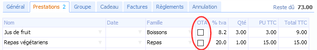 Prestations sans commission