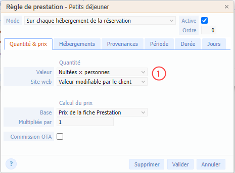 prestations automatiques