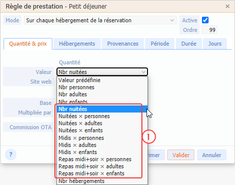 prestations automatiques