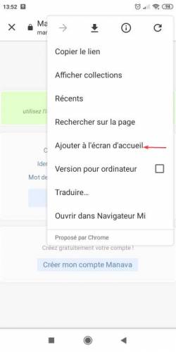 Mobile menu